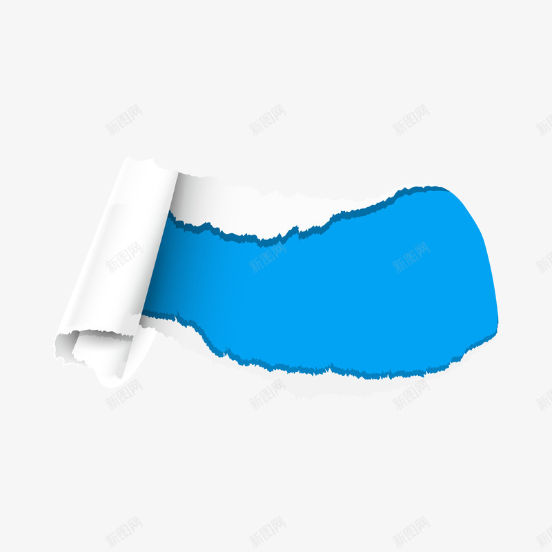 彩色手撕纸矢量图ai免抠素材_新图网 https://ixintu.com banner 夏季 度假 彩色 手撕纸 撕纸 矢量图
