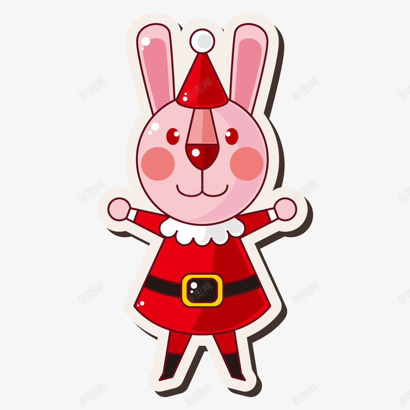 兔子士兵png免抠素材_新图网 https://ixintu.com 兔子 圣诞节