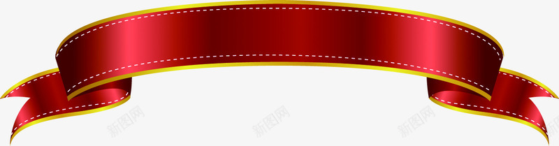红色卡通丝带装饰png免抠素材_新图网 https://ixintu.com 丝带 卡通 红色 装饰