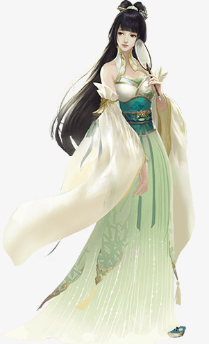 优雅古代淑女手绘人物png免抠素材_新图网 https://ixintu.com 人物 优雅 古代 淑女