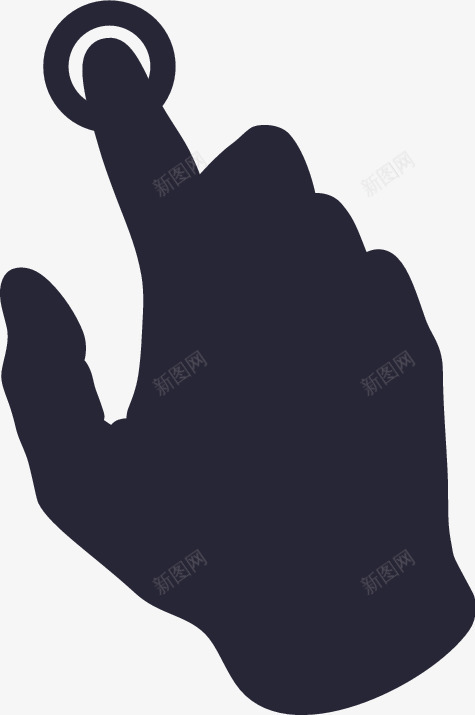 手势长按png免抠素材_新图网 https://ixintu.com