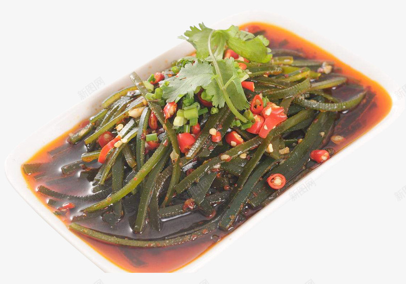 经典红油麻辣凉拌海带丝png免抠素材_新图网 https://ixintu.com 凉拌海带丝 凉拌菜 红油凉拌菜 经典小菜 麻辣凉拌菜 麻辣海带丝