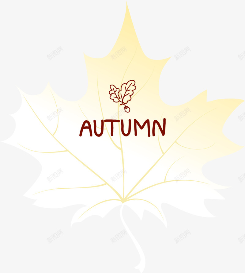 简约黄色枫叶png免抠素材_新图网 https://ixintu.com autumn 小清新叶子 水彩 简约枫叶 纹路 黄色枫叶