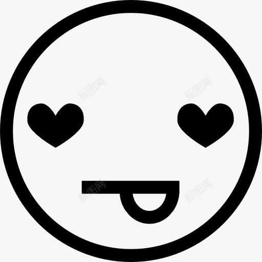 爱图标png_新图网 https://ixintu.com 头部 情感 手势 接口 爱 表情 面孔