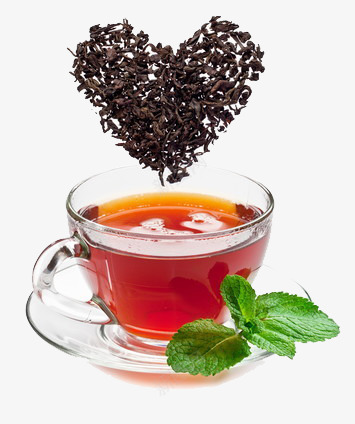 玻璃茶杯里泡着红茶png免抠素材_新图网 https://ixintu.com 清香 玻璃杯 红茶 茶叶
