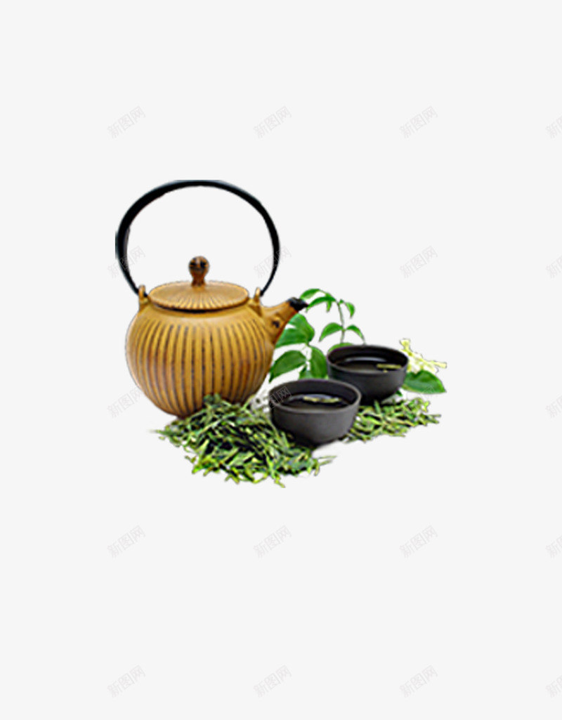 茶叶茶具png免抠素材_新图网 https://ixintu.com 喝茶 泡茶 茶具 茶叶
