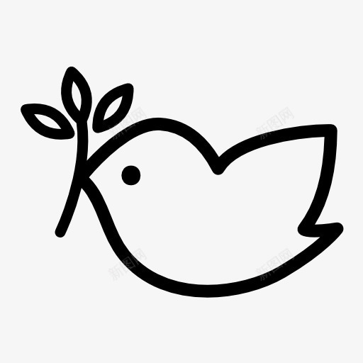 小鸟图标png_新图网 https://ixintu.com 鸟