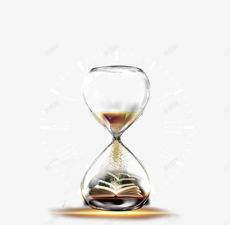 炫酷金色沙漏倒计时png免抠素材_新图网 https://ixintu.com 倒计时 创意设计 插画 沙子 沙漏 炫酷 金色