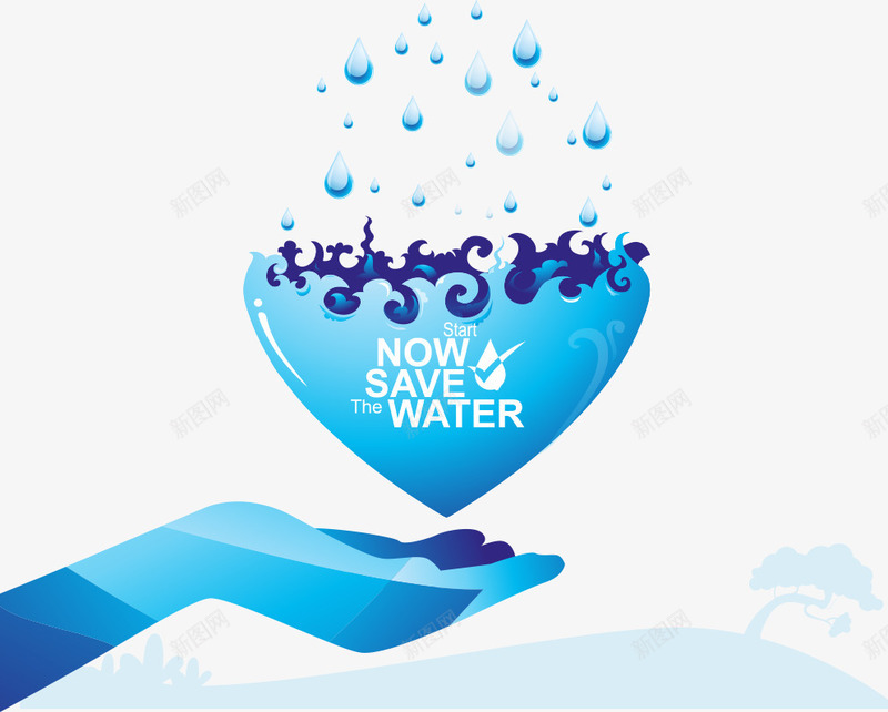 水滴水纹手势png免抠素材_新图网 https://ixintu.com 公益 水滴水纹手势 环保 绿色环保 节能