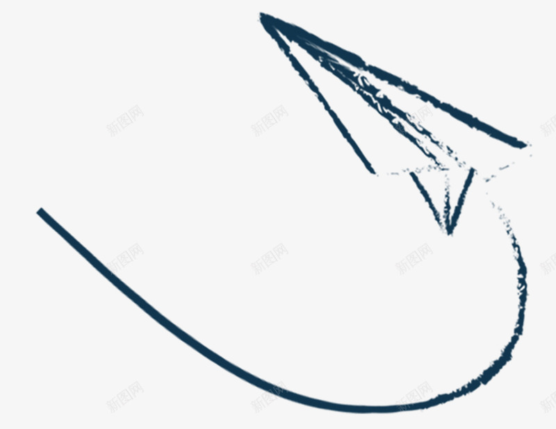 纸飞机蜡笔画飞行png免抠素材_新图网 https://ixintu.com 儿童蜡笔画 卡通手绘 插画风 纸飞机 装饰 飞机 黑色PNG