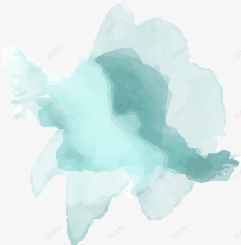 蓝色水墨png免抠素材_新图网 https://ixintu.com 喷溅图 彩色 彩色笔刷 手印绘画 水墨 水墨喷彩 水墨彩色图 水彩 涂抹