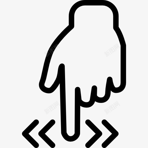 指着图标png_新图网 https://ixintu.com 手势 手指 指着 界面