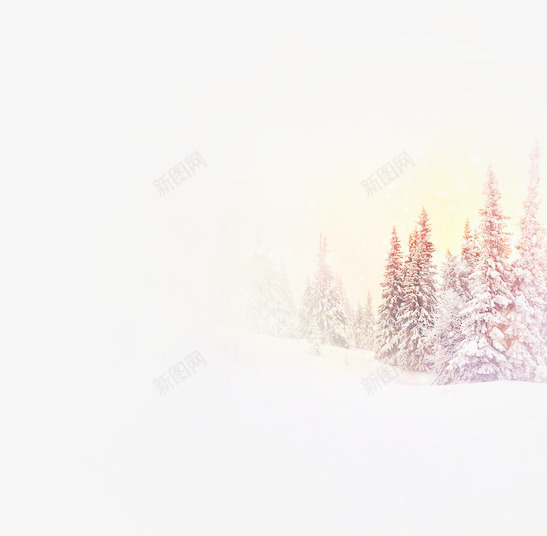 梦幻粉色冬季树林雪地png免抠素材_新图网 https://ixintu.com 冬季 树林 梦幻 粉色 雪地