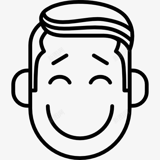 很快乐的男孩的脸图标png_新图网 https://ixintu.com 幸福 微笑 微笑的面孔 快乐的脸 手势