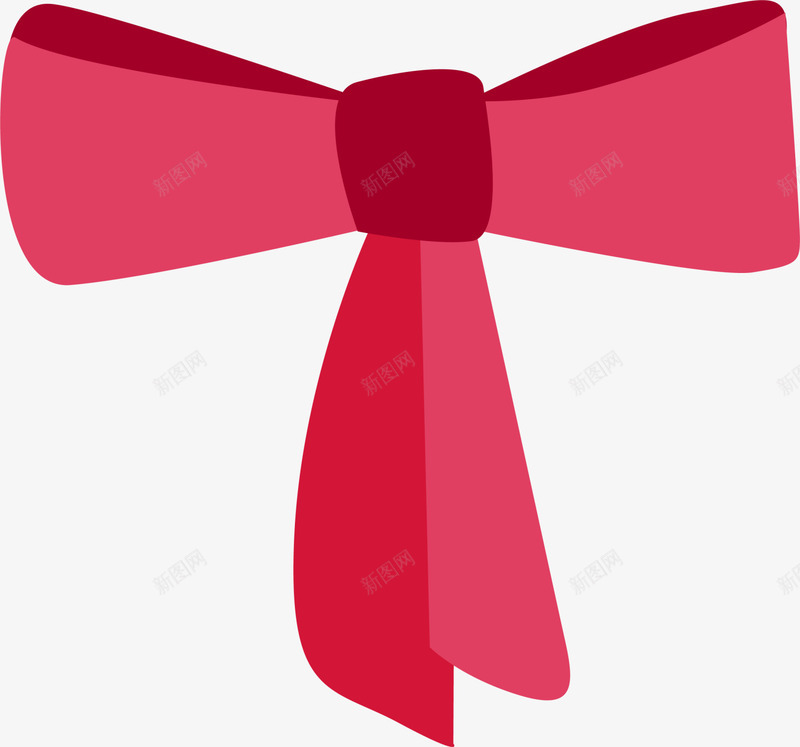 红色卡通蝴蝶结png免抠素材_新图网 https://ixintu.com 丝带 标签 简约花边 红色蝴蝶结 缎带 装饰图案