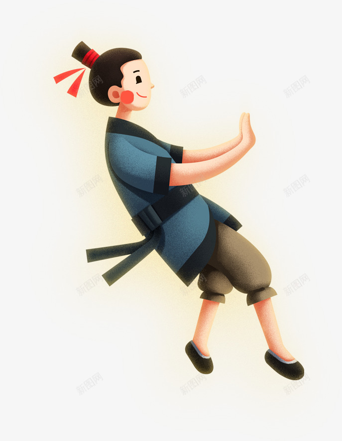 发光卡通手绘古代男子png免抠素材_新图网 https://ixintu.com 卡通 发光 古代 男子
