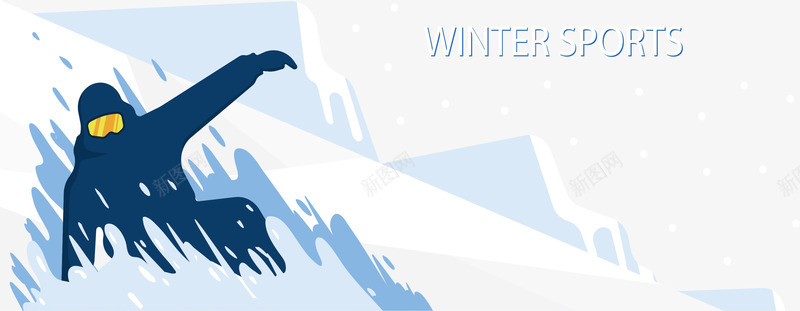 冬季滑雪的人运动横幅png免抠素材_新图网 https://ixintu.com 横幅 滑雪 滑雪横幅 滑雪的人 矢量png 运动横幅