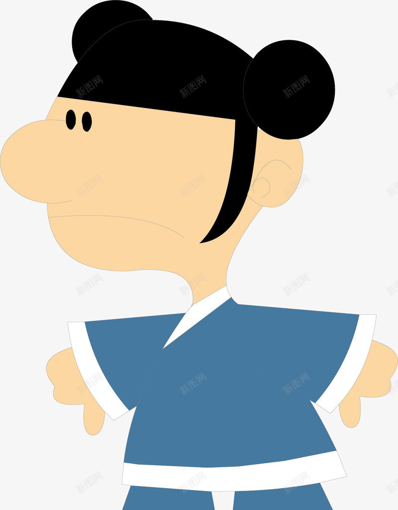 卡通男孩png免抠素材_新图网 https://ixintu.com 卡通 古代男女 古代男女人物 古代男女头像 古代男女性别 懵懂 手绘古代男女