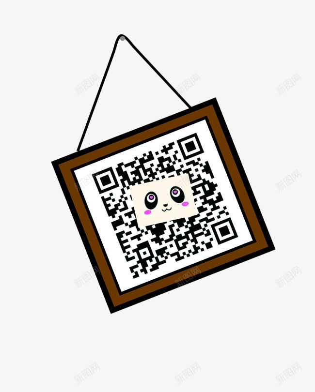 壁画二维码创意png免抠素材_新图网 https://ixintu.com 个性创意设计 免抠 壁画二维码 店铺二维码 简约
