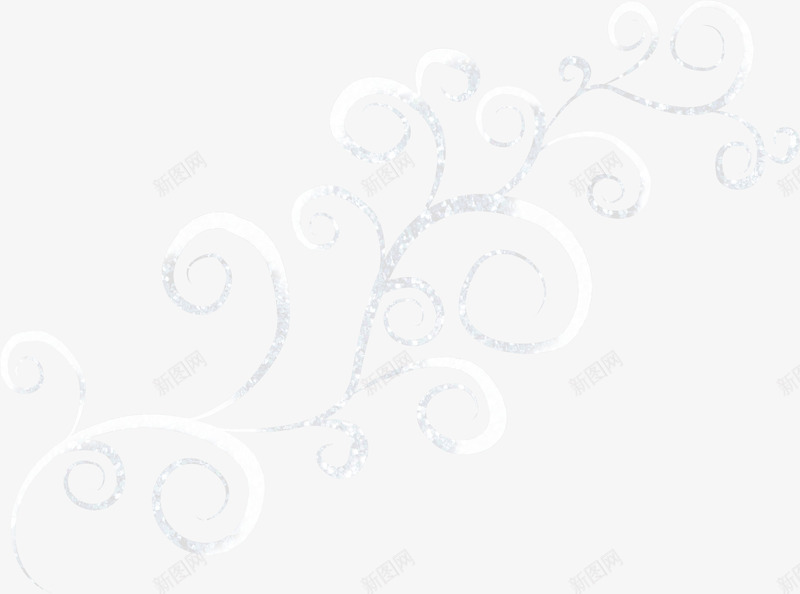 雪色花纹png免抠素材_新图网 https://ixintu.com 冬季 冬季剪辑素材 晶莹剔透的雪花 白色的雪花 雪花