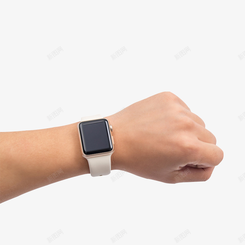 iWatch手表png免抠素材_新图网 https://ixintu.com 手表 电子产品 白色 苹果