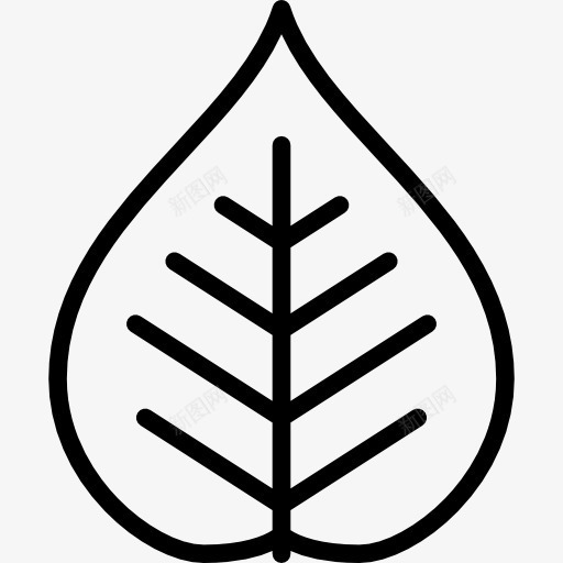 波普勒图标png_新图网 https://ixintu.com 叶 性质 植物 波普勒 秋天