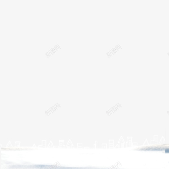 雪地建筑轮廓png免抠素材_新图网 https://ixintu.com 冬季 建筑 轮廓 雪地