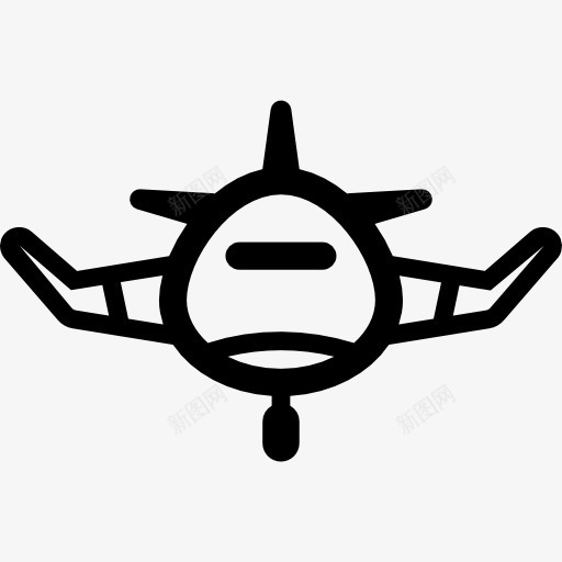 正面的飞机图标png_新图网 https://ixintu.com 运输车辆 飞 飞机 飞机前