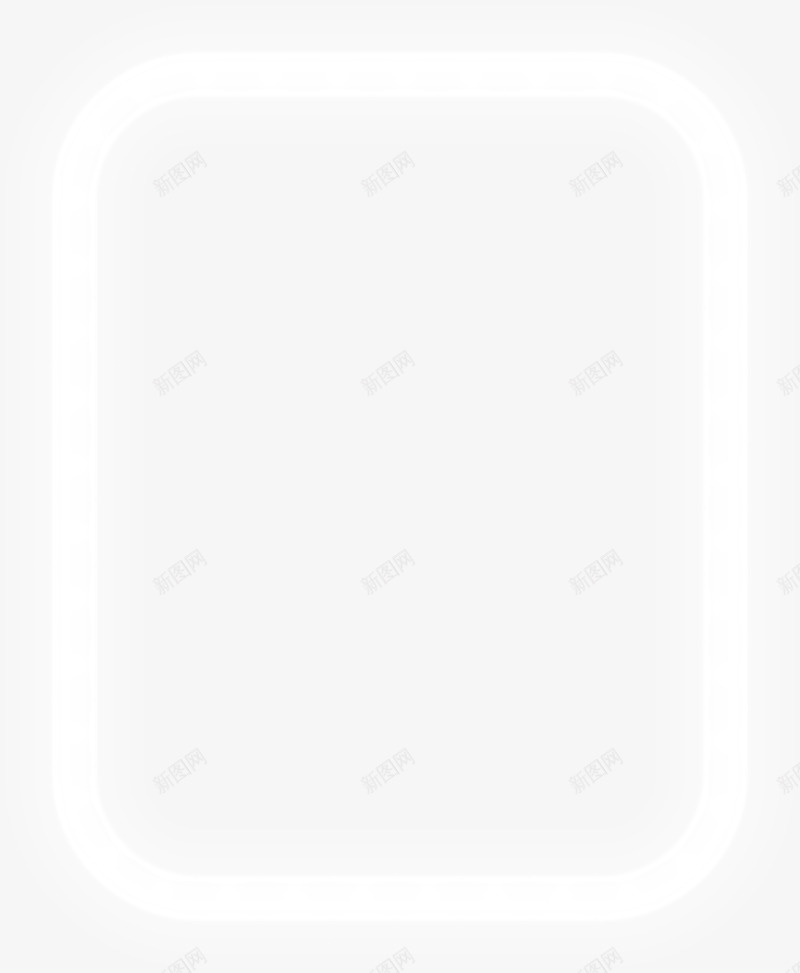 手绘白色边框光晕png免抠素材_新图网 https://ixintu.com 唯美 小清新 手绘边框 白色光晕 白色边框 简约