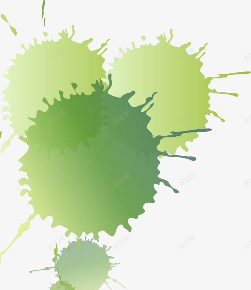 绿色墨迹矢量图ai免抠素材_新图网 https://ixintu.com AI 喷溅 墨点 墨迹 绿色 矢量图