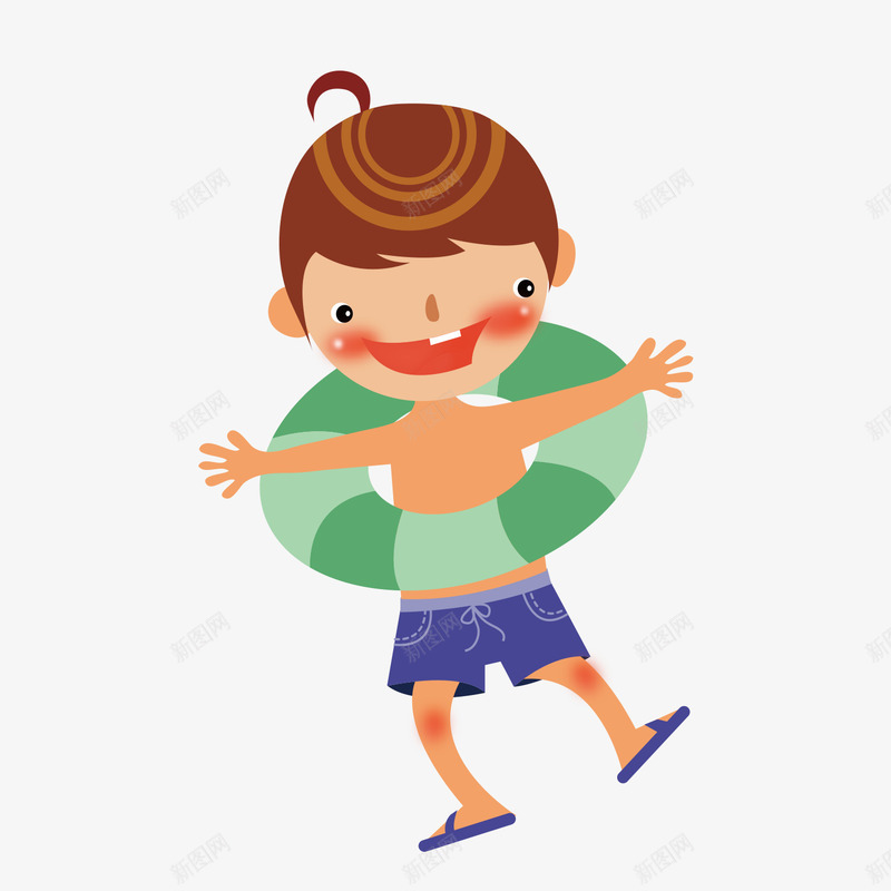 卡通风格夏季游泳矢量图ai免抠素材_新图网 https://ixintu.com 凉爽 卡通 卡通风格 夏季 清新 游泳 炎热 蓝天 运动 矢量图