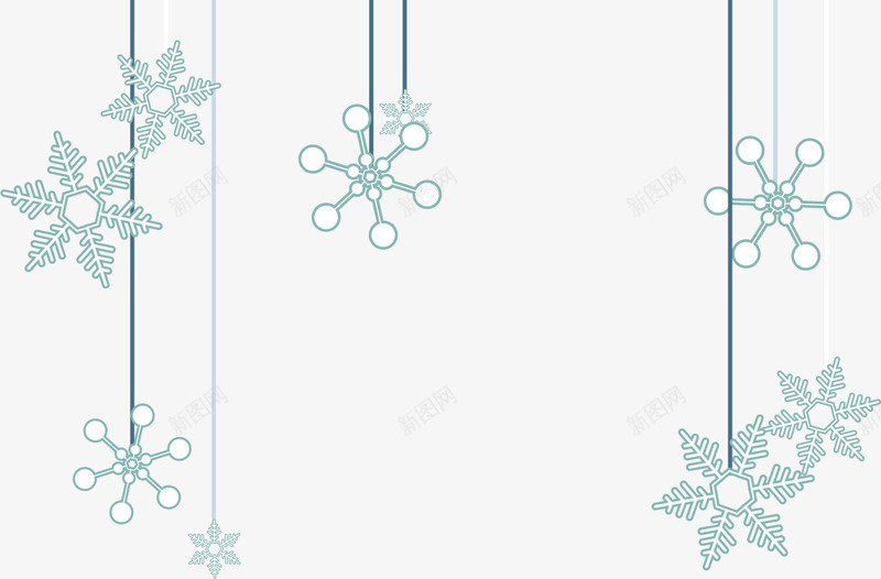 冬季蓝色雪花挂饰png免抠素材_新图网 https://ixintu.com 冬季雪花 文艺风 蓝色雪花 雪花挂饰 雪花装饰 飘雪