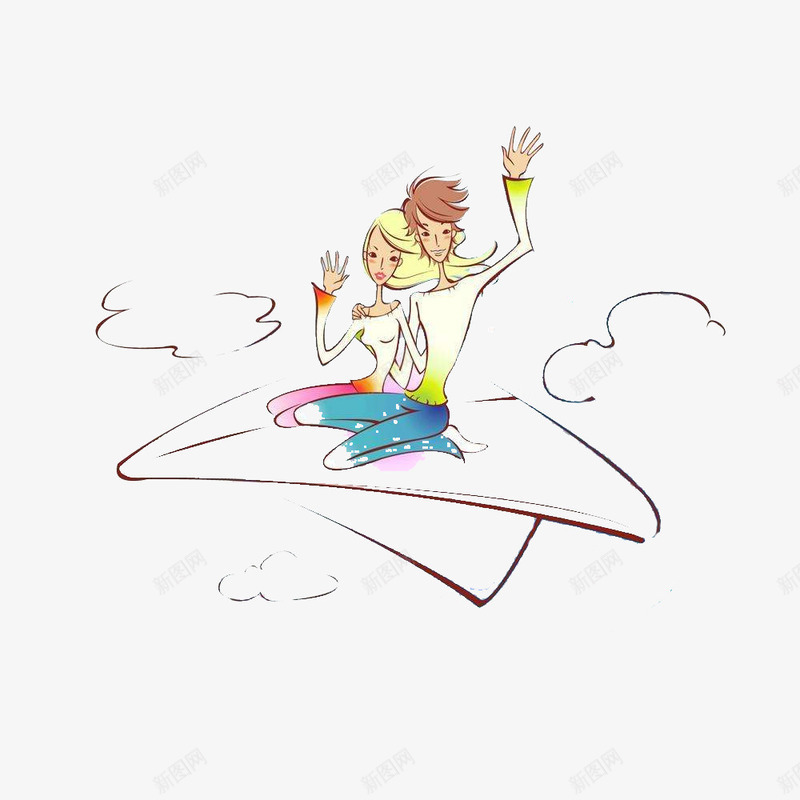 纸飞机卡通手绘png免抠素材_新图网 https://ixintu.com 卡通手绘 手绘 折叠飞机 折纸 纸飞机 纸飞机手绘 绘画