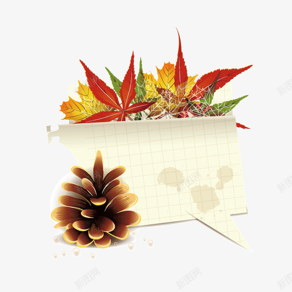文案背景元素装饰图案秋天元png免抠素材_新图网 https://ixintu.com 文案背景元素 秋天元素 装饰图案