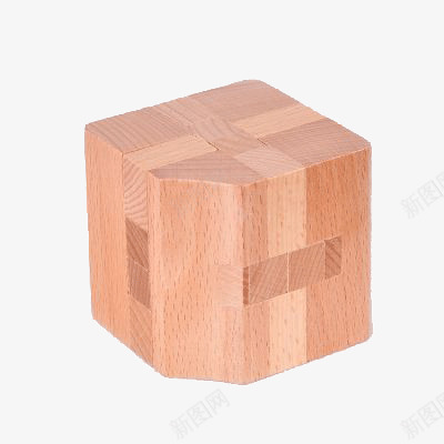 初级鲁班锁方形png免抠素材_新图网 https://ixintu.com 启智 木匠 木条 木质玩具 鲁班锁