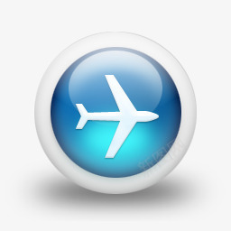 光滑的3d蓝色飞机图标png_新图网 https://ixintu.com 3d aircraft airplane blue glossy plane transport 光滑的 蓝色的 运输 飞机