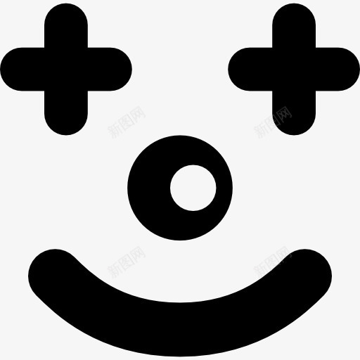 快乐的小丑图标png_新图网 https://ixintu.com 小丑 幸福 微笑 手势 肖像 面部