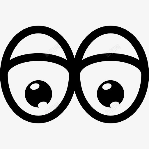 累了眼睛图标png_新图网 https://ixintu.com 卡通漫画 困了 手势 眼睛累了