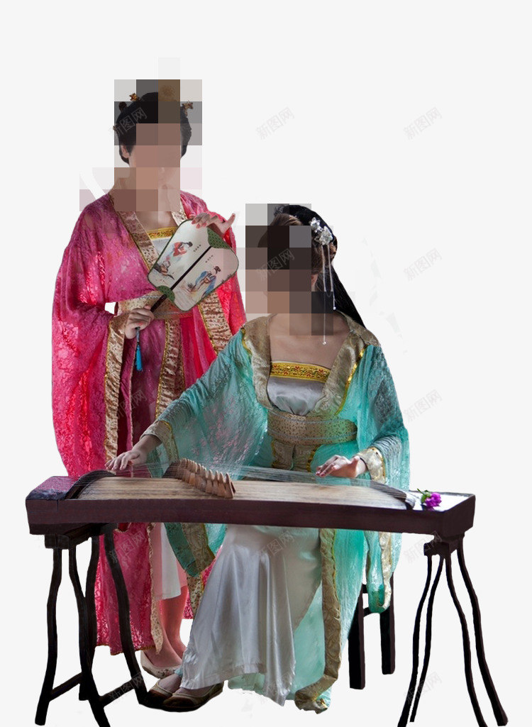 古代女子儒雅弹古筝png免抠素材_新图网 https://ixintu.com 中国风 乐器 儒雅 古筝 女子 弹古筝