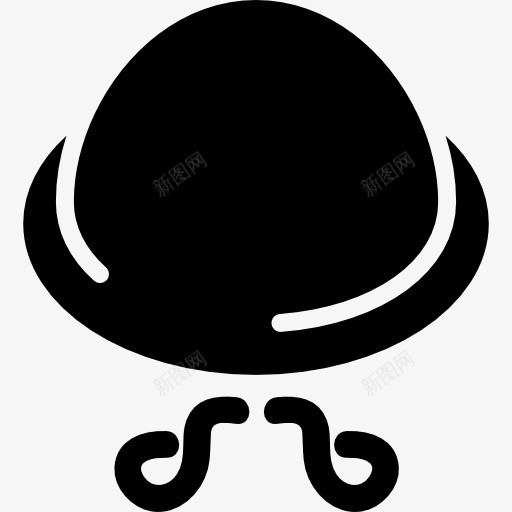 圆帽的胡子图标png_新图网 https://ixintu.com 手势 男人 绅士 面部毛发