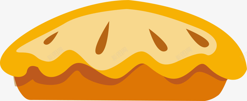 美味黄色苹果派png免抠素材_新图网 https://ixintu.com 圆形派 水彩 美味苹果派 美食 食品 黄色苹果派