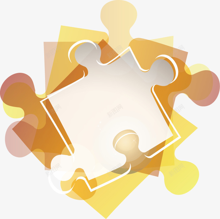 彩色拼图元素矢量图ai免抠素材_新图网 https://ixintu.com 光晕 创意 多彩 拼图 清新 潮流 矢量图