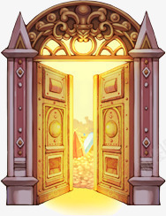 金色科幻门png免抠素材_新图网 https://ixintu.com 炫酷门 科幻 科幻元素 金色 门