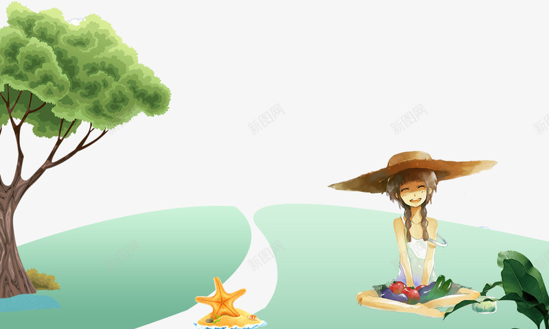 立夏出游文艺小清新创意边框psd免抠素材_新图网 https://ixintu.com 创意边框 初夏 夏天 夏季 小清新 炎热夏天 立夏