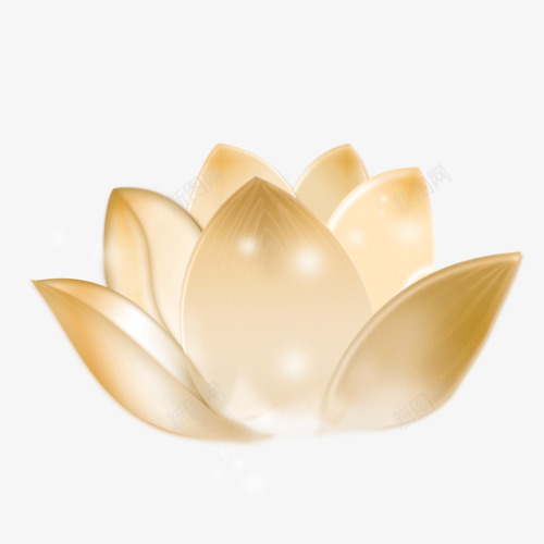 黄色光晕莲花装饰图案png免抠素材_新图网 https://ixintu.com 光晕 免抠PNG 莲花 装饰图案 黄色