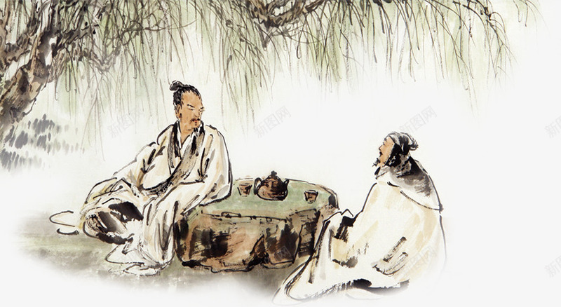 人物png免抠素材_新图网 https://ixintu.com 人物 古代 茶