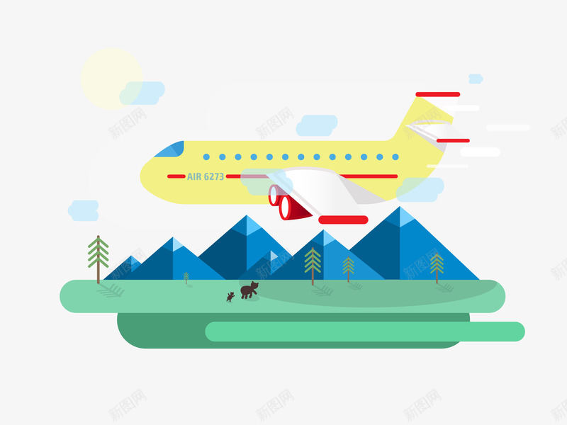 飞机出差旅游png免抠素材_新图网 https://ixintu.com 出差旅游 矢 素材 量 飞机