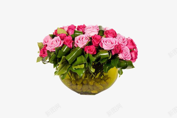 玫瑰组合桌花png免抠素材_新图网 https://ixintu.com 桌花 植物 玫瑰 粉玫瑰 红玫瑰 花卉 花艺