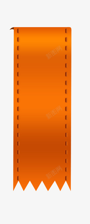 橘红色丝带促销标签png免抠素材_新图网 https://ixintu.com 促销标签 卡通丝带 橘红丝带标签 淘宝标签 飘带标签