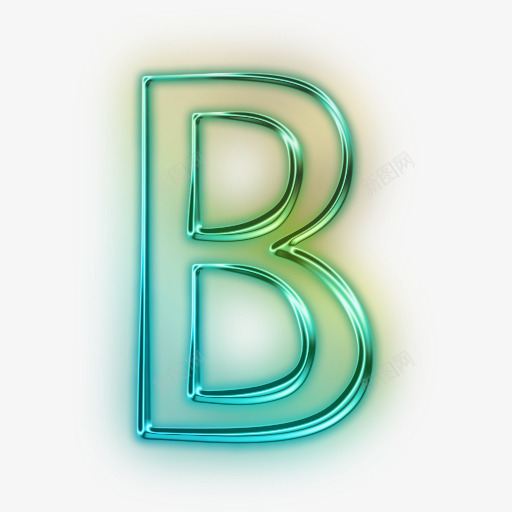 炫彩发光英文字母Bpng免抠素材_新图网 https://ixintu.com B 光线 创意 发光字母 简图 绿色光晕 英文字母